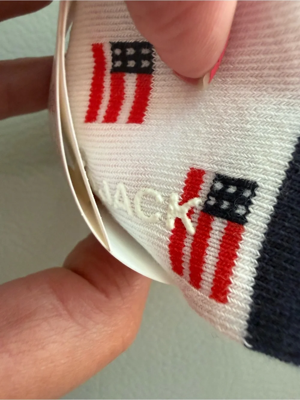 Janie and Jack American Flag Fourth of July Baby Socks 12-24M - 2 PAIRS - NEW